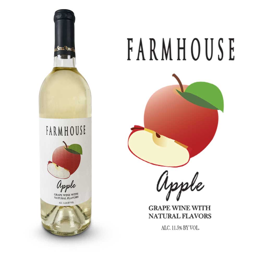 A bottle of Farmhouse Apple wine