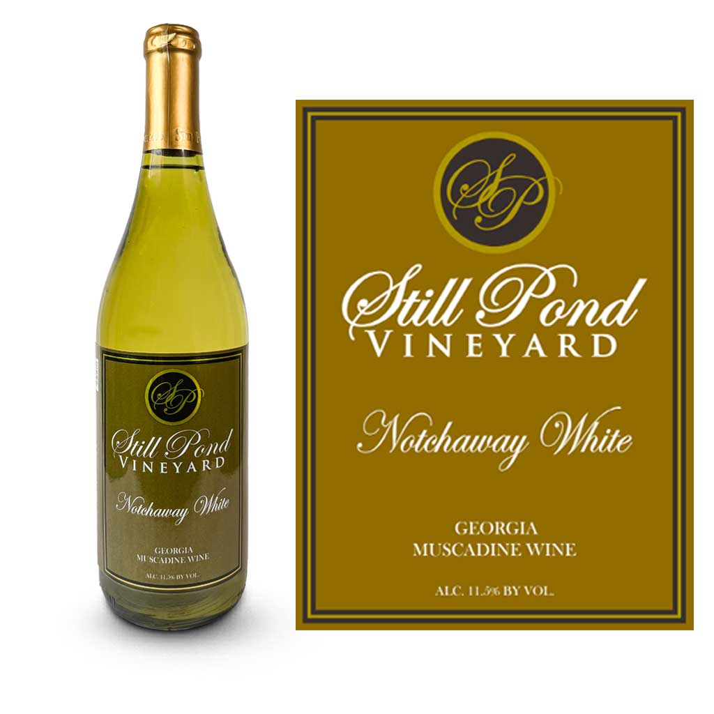 A bottle of Notchaway White wine