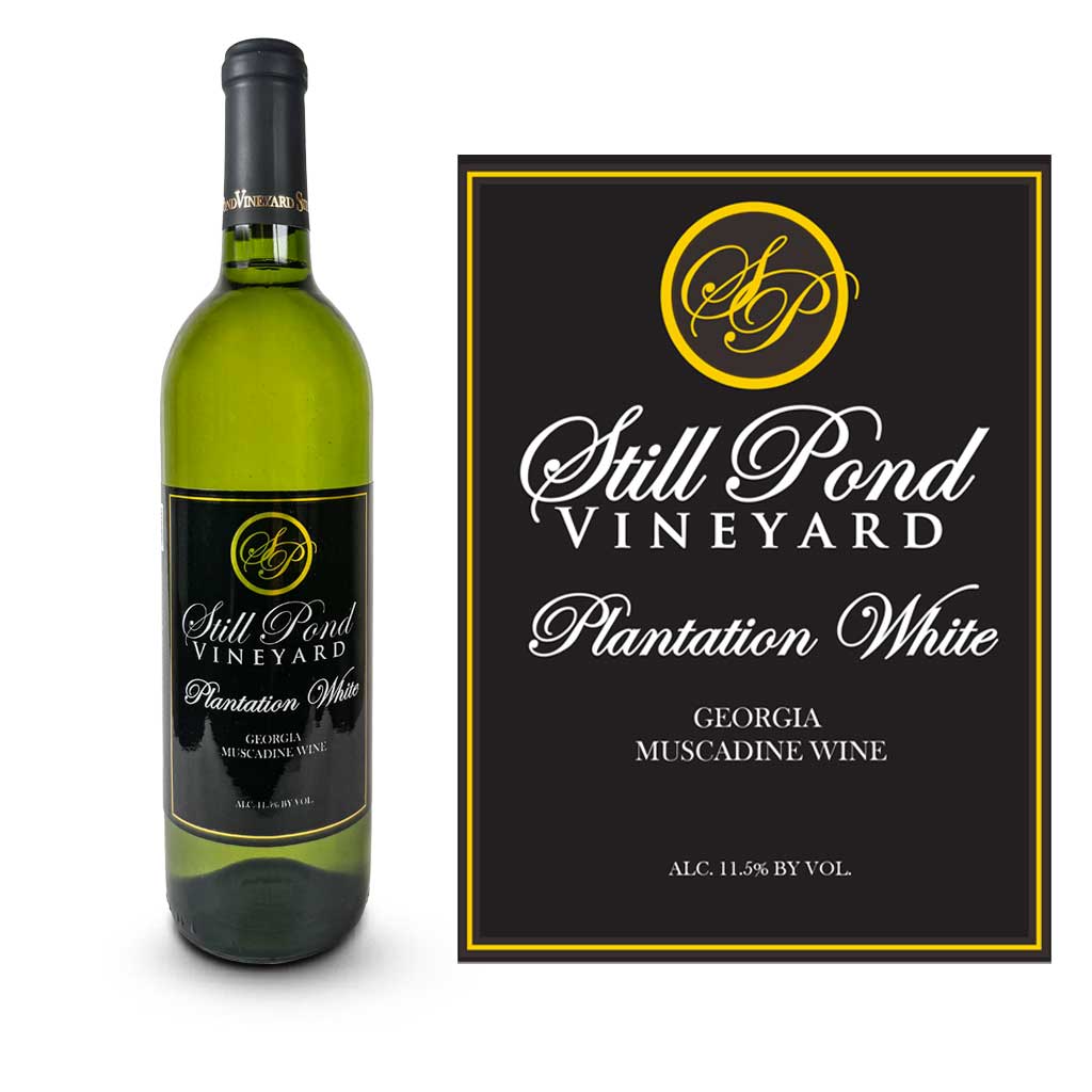 A bottle of Plantation White wine