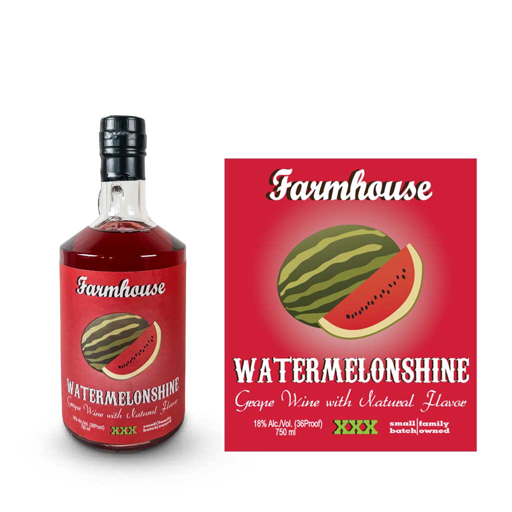 A bottle of Watermelon Wineshine