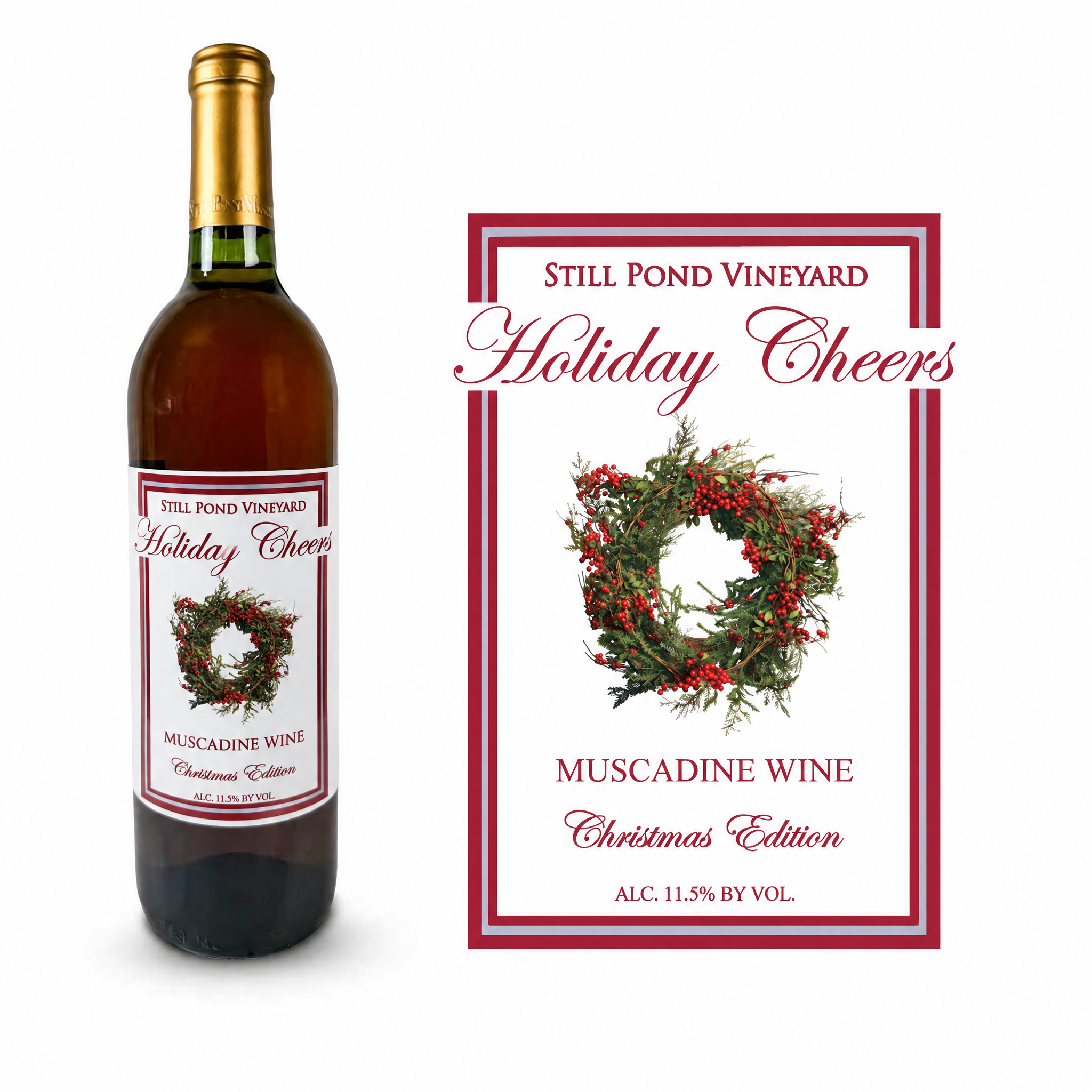 holiday cheers wine
